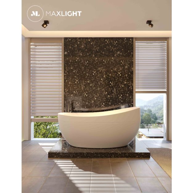 Maxlight Artu - spot en saillie 1L - 10 x 10 x 10 cm - 15W LED inclus - noir