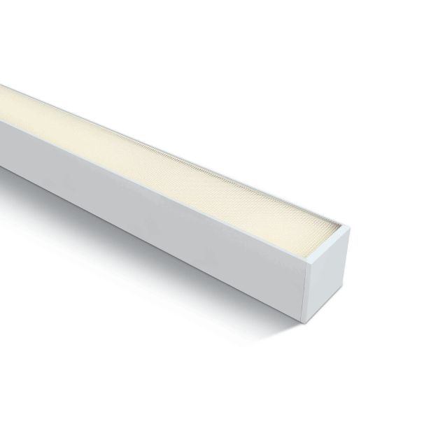 ONE Light LED Linear Profiles - plafonnier/ suspensions - 120 x 7,5 x 7,5 cm - 40W LED inclus - blanc - couleur de lumière blanche