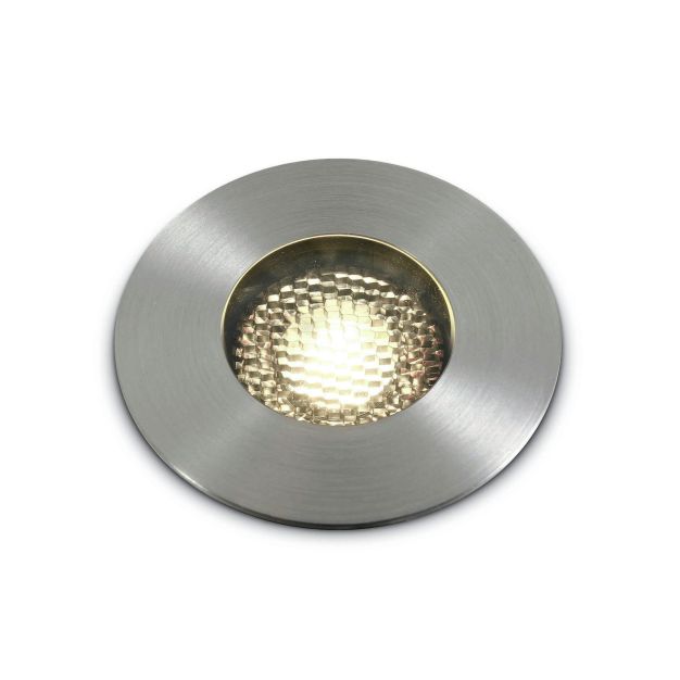 ONE Light COB Honeycomb Range - spot sol extérieur - Ø 92 mm, Ø 75 mm encastrable - 13W LED dimmable inclus - IP67 - aluminium