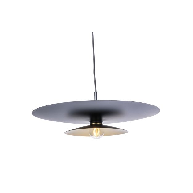 Artdelight Linares – suspension – Ø 50 x 16,5 cm – noir