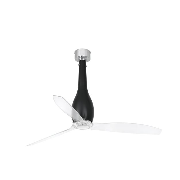Faro Eterfan - ventilateur de plafond avec télécommande - Ø 128 cm - noir mat et transparent