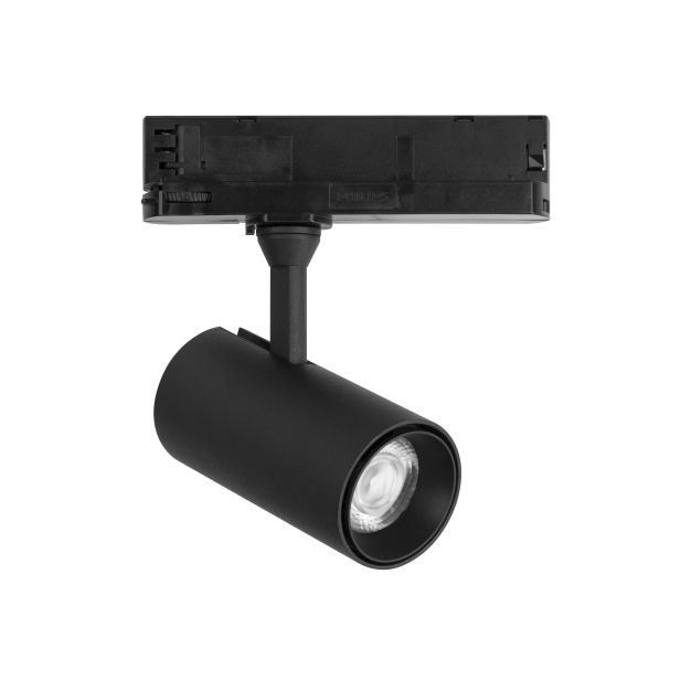 Nova Luce West - Spot sur rail triphasé - 16 x 6 x 18 cm - 20W LED inclus - noir sable