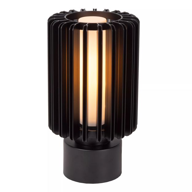 Lucide Lambres - lampe de table - Ø 15 x 27 cm - noir
