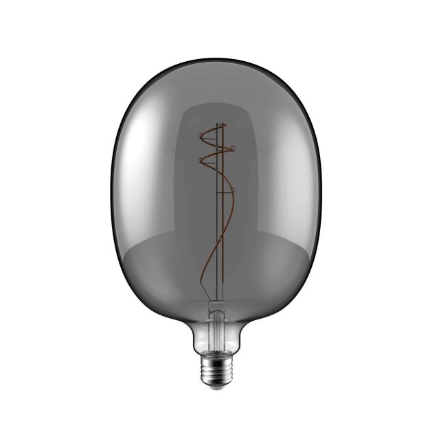 Daylight Italia Lampe LED Ellipse - Ø 17 x 26,4 cm - E27 - 10W dimmable - 1800K - fumé