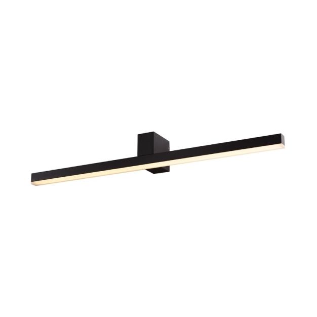 Maxlight Longbeam - lumière miroir - 60 x 7 cm - 4W LED inclus - IP54 - noir