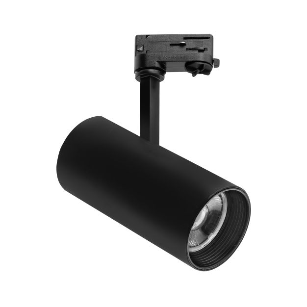Nova Luce Track - Système de rail triphasé - Ø 9,3 x 27 cm - 30W LED inclus - noir - lumière blanche