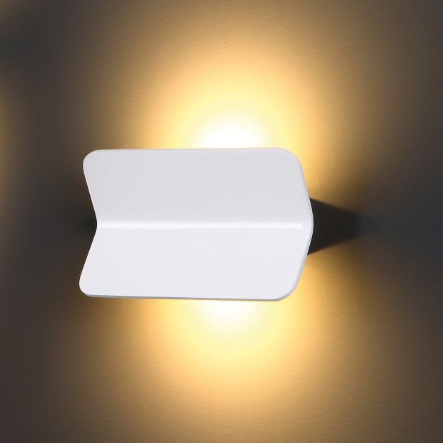 Maxlight Tigra - applique murale - 20 x 7 x 12 cm - 2 x 3W LED inclus - blanc