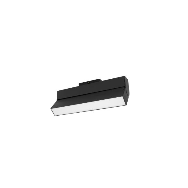 Nova Luce Buxton L - luminaire pour système de rail magnétique - 27,4 x 3,4 x 11,6 cm - 15W TRIAC dimmable LED inclus - inclinable - noir sable