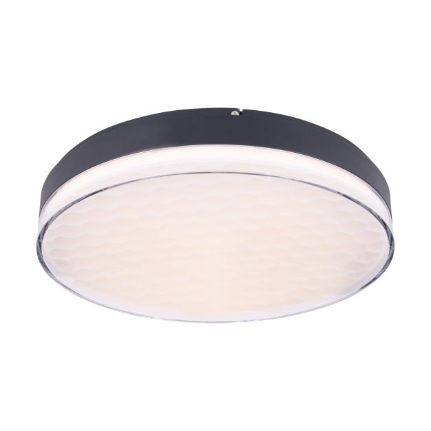 Maxlight Sekko - plafonnier - Ø 48 x 8,6 cm - 54W LED inclus - noir