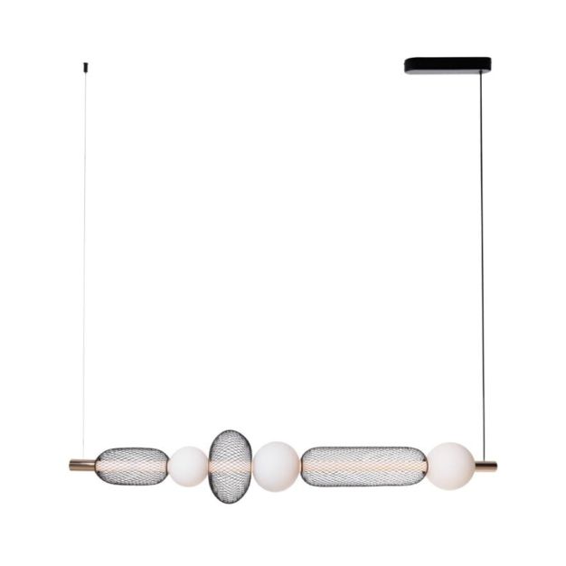 Maxlight Bora - lampe suspendue - 130 x 133 cm - 29W LED inclus - noir et or