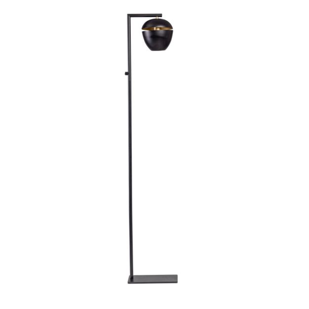 ETH Claire - lampadaire - 29 x 19 x 150 cm - noir et laiton