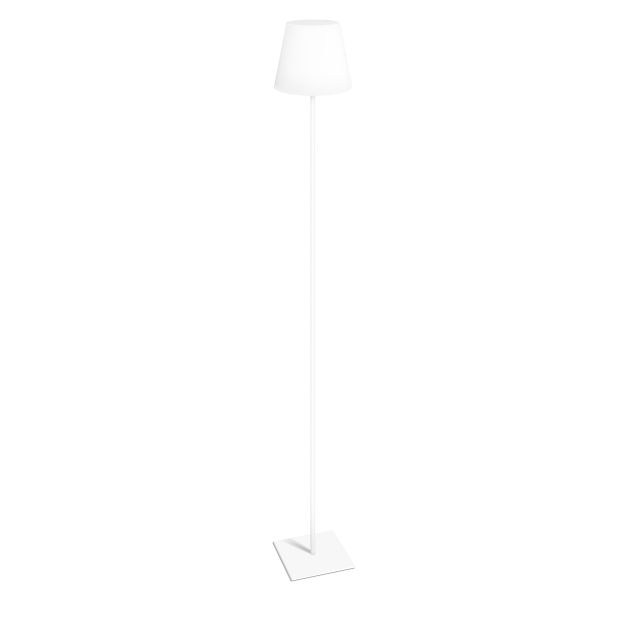 Century Italia Altea - lampadaire d'extérieur avec pic optionnel - Ø 18 x 142 cm - 2W dimmable LED inclus - IP44 - blanc