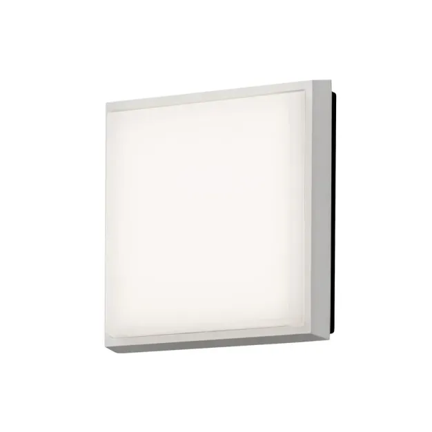 Konstsmide Cesena Square - applique murale extérieure - 17,5 x 4,5 x 17,5 cm -  10W LED inclus - IP54 - blanc