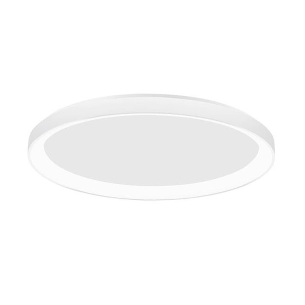 Nova Luce Pertino - plafonnier - Ø 38 x 6 cm - 30W LED dimmable inclus - blanc sable