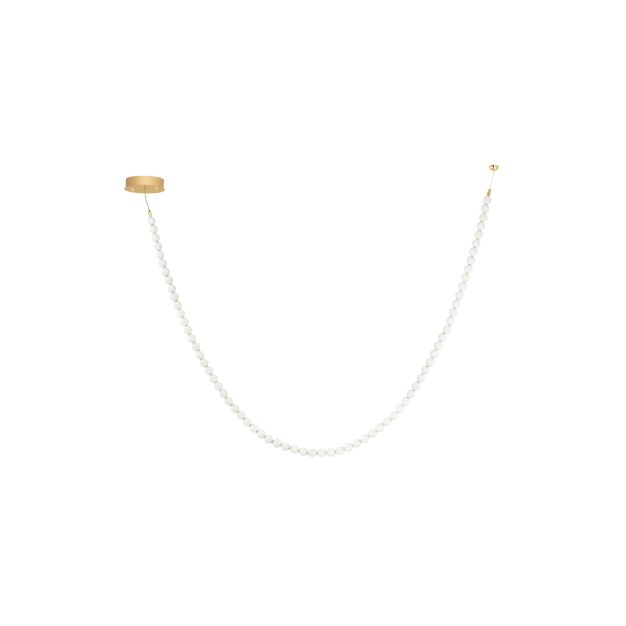 Nova Luce Perla - lampe suspendue - 500 x 203,4 cm - 109W dimmable LED inclus - doré