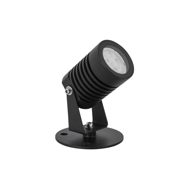 Nova Luce Fend - spot au sol - 7 x 5 x 12 cm - 5W LED inclus - IP65 - noir