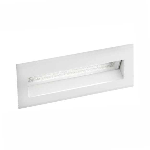 Nova Luce Krypton - applique encastrée - 13,5 x 8 x 5,5 cm - 3W LED inclus - IP54 - blanc