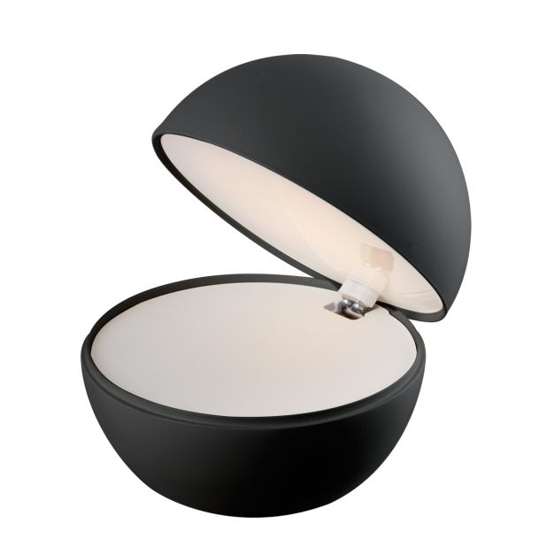 VK lighting Poke - lampe de table - Ø 12 x 10,8 cm - 2,2W led inclus - noir