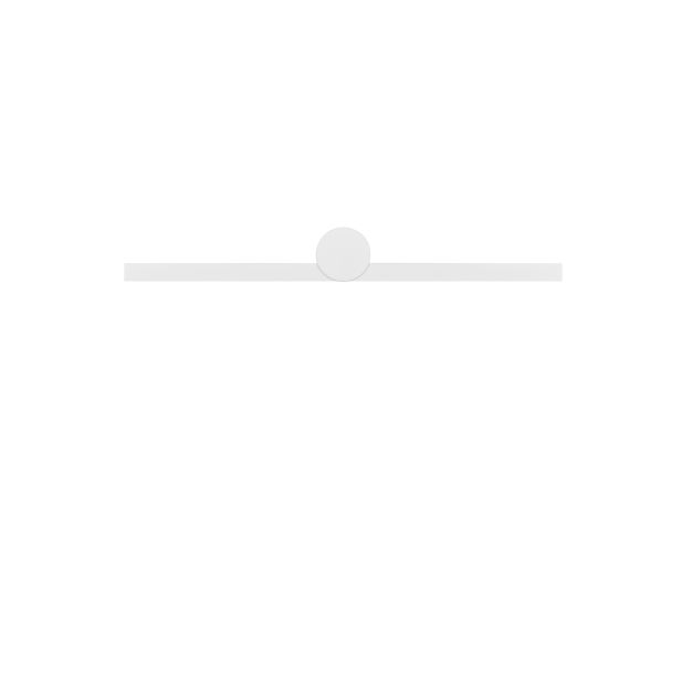 Nova Luce Breggo - applique murale - 61 x 7,5 x 10 cm - 12W LED inclus - IP54 - blanc sablé