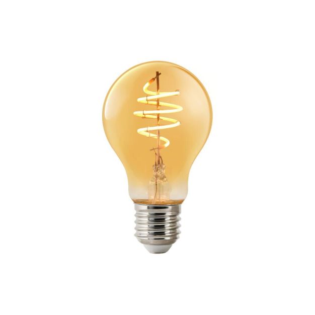 Nordlux Smart LED bulb - éclairage intelligent - Ø 6 x 10,5 cm - E27 - 4,7W - fonction dimming via app - ambre