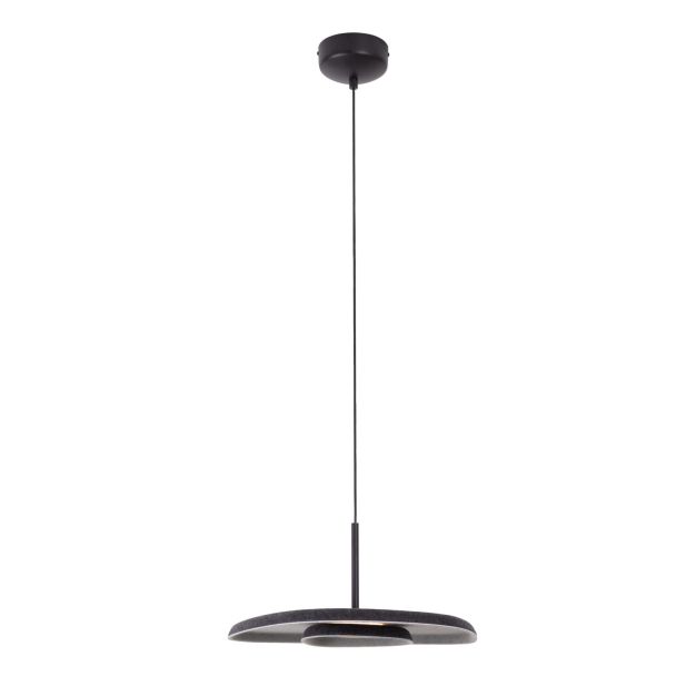 Maxlight Deux - lampe suspendue - 40 x 30 x 190 cm - 5W LED inclus - noir et gris