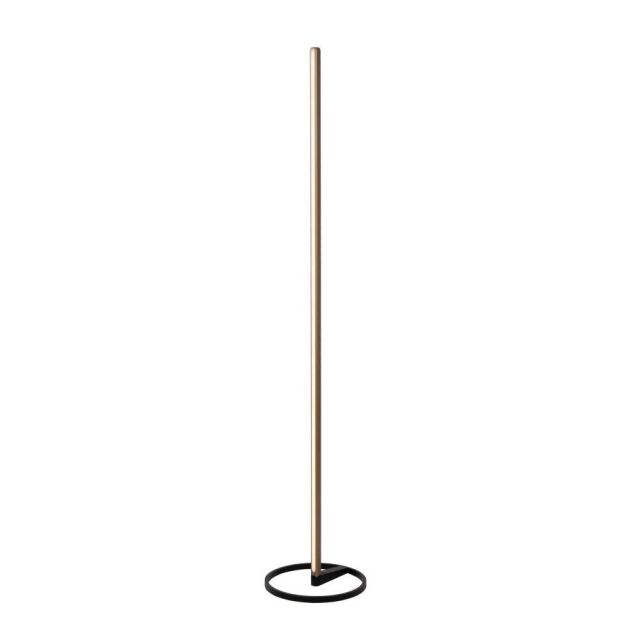 Lucide Braga - lampadaire - Ø 30 x 155 cm - 22W dimmable LED inclus - coffee