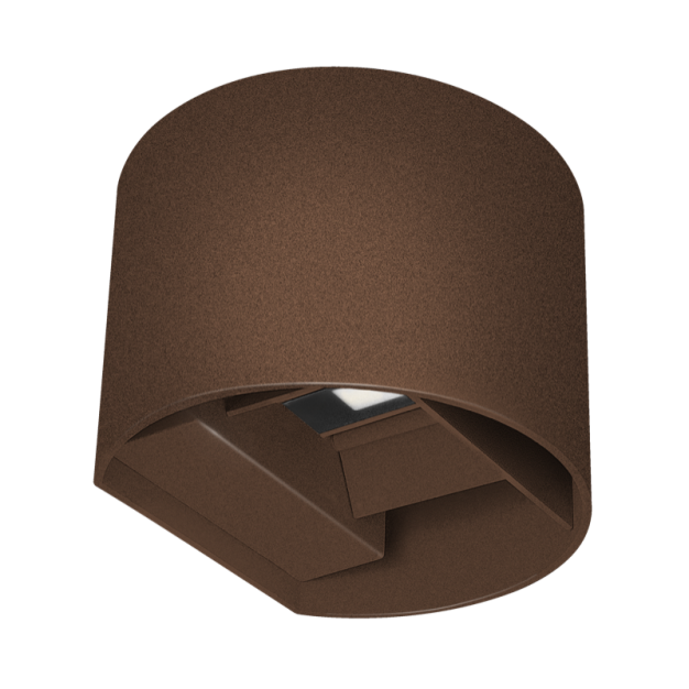 Century Italia Up & Down - applique murale - 13,5 x 12 x 10 cm - 10W LED inclus - couleur de lumière réglable - IP65 - brun