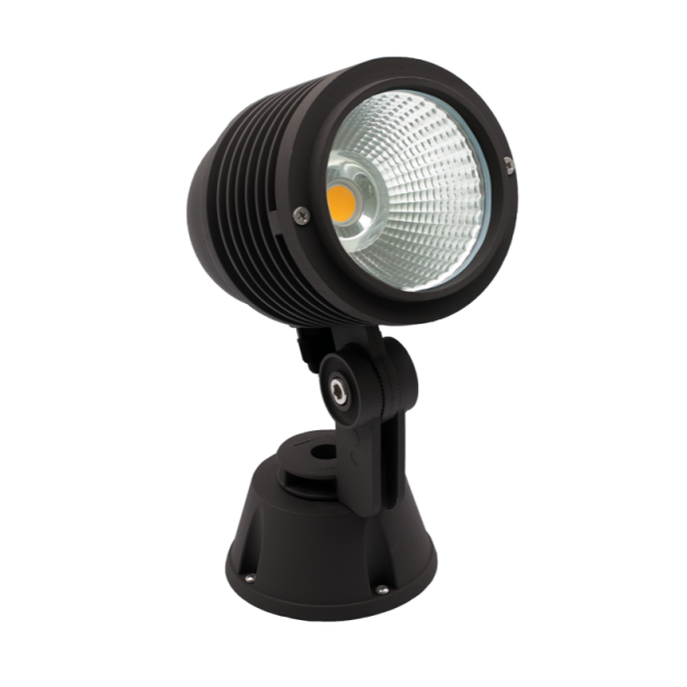 Century Italia Dobi - spot au sol - 5 x 10,3 x 24,8 cm - 15W LED inclus - IP65 - noir