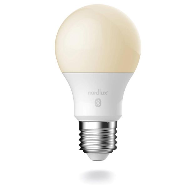 Nordlux Smart LED bulb - éclairage intelligent - Ø 6 x 10,9 cm - E27 - 7W - fonction de gradation et couleur de lumière réglable via l'app - blanc.
