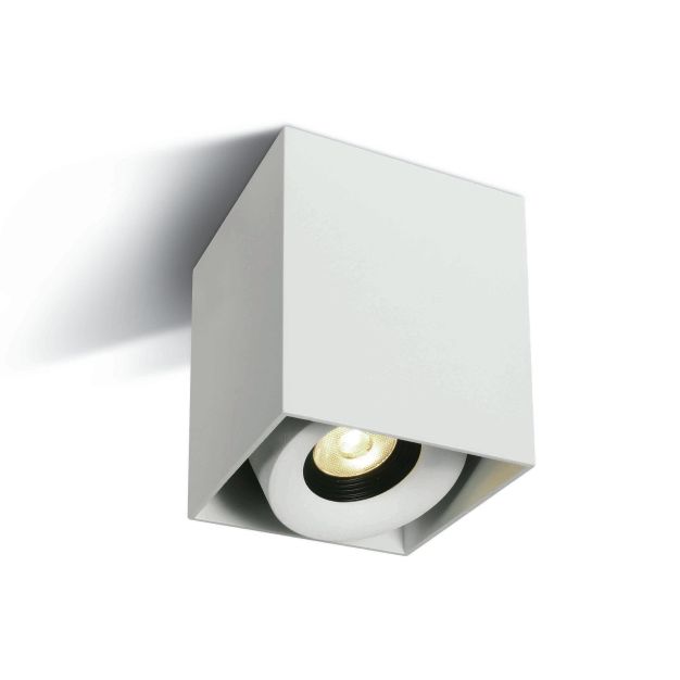 ONE Light Adjustable COB Cylinders - spot en saillie 1L - 8 x 8 x 10 cm - 8W dimmable LED inclus - blanc