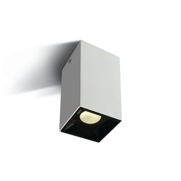 ONE Light Surface Shop Square Boxes - spot en saillie 1L - 5,4 x 5,4 x 10 cm - 7W dimmable LED inclus - blanc