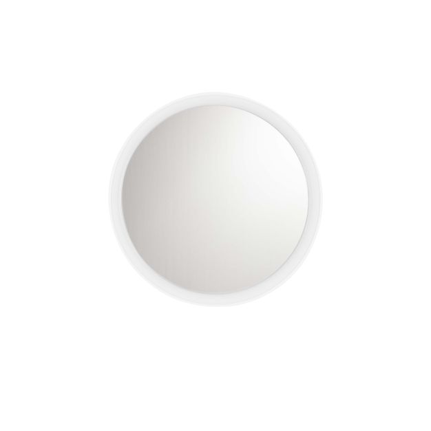 Nova Luce Onar - miroir avec éclairage - Ø 58 x 6 cm - 21W LED inclus - blanc sablé