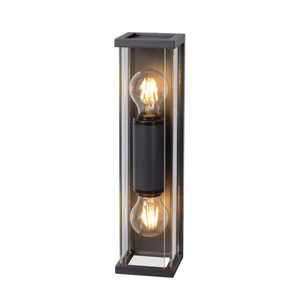 Lucide Claire Mini - applique d'extérieur - 11 x 36 x 9 cm - IP54 - anthracite