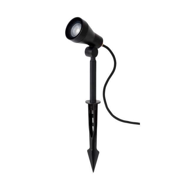 Lucide Spike - spot au sol sur pic - 6,5 x 10,8 x 42 cm - 5W LED inclus - IP54 - noir
