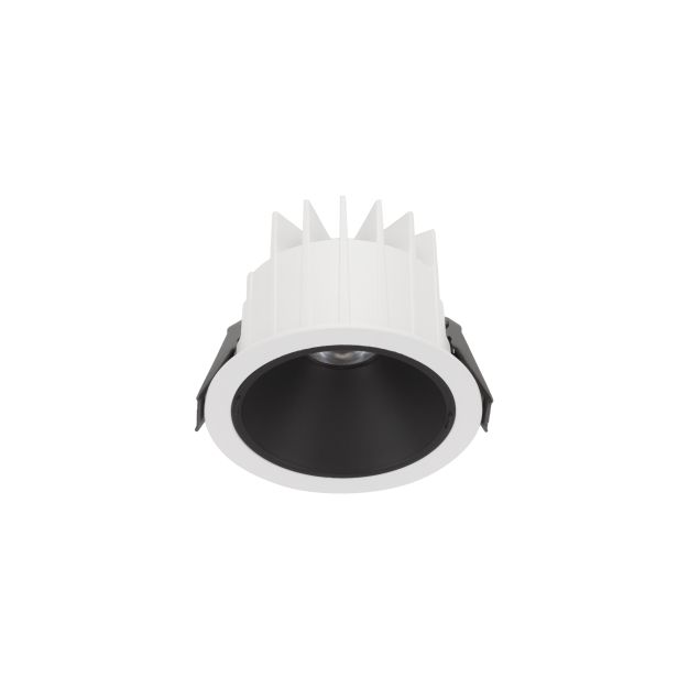 Nova Luce Brady - spot encastré - Ø 10 x 7,5 cm - Ø 90 mm encastré - 10W LED inclus - IP67- blanc avec noir