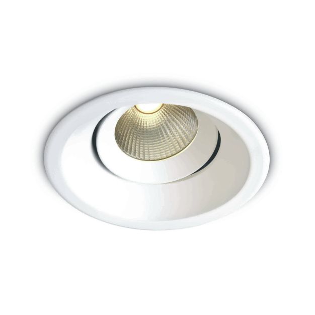 ONE Light 12W COB Dark Light - spot encastré - Ø 105 mm, Ø 90 mm encastré - 12W LED dimmable inclus - blanc