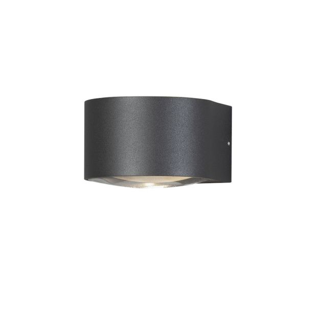 Konstsmide Gela Up/Down - applique murale extérieure - 11 x 15,5 x 6,5 cm - 12W LED inclus - IP54 - anthracite