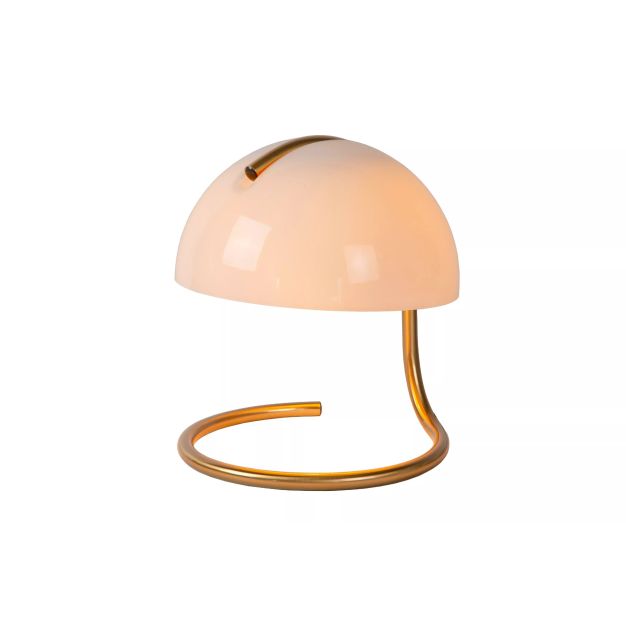 Lucide Cato - lampe à poser - Ø 23,5 x 25 cm - blanc
