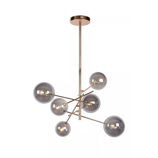 Lucide Alara - lampe suspendue - Ø 72 x 116 cm - or