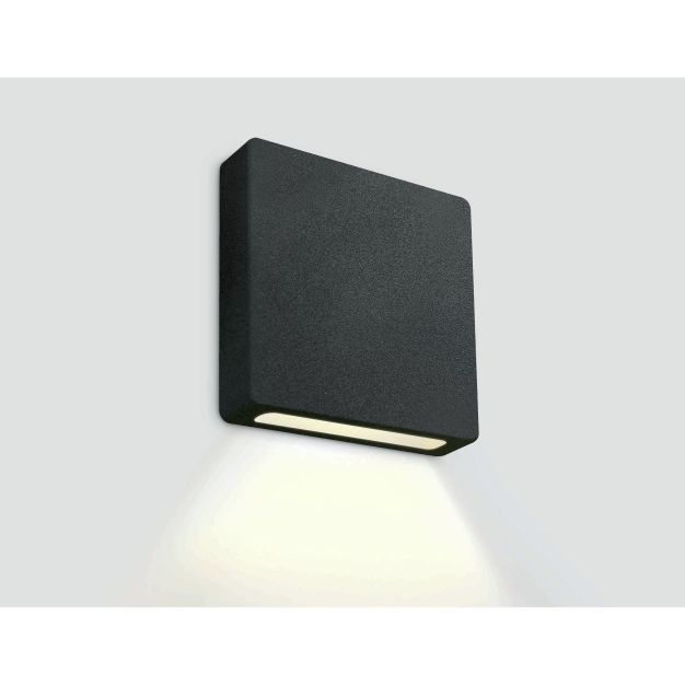 ONE Light Dark Light Step Series - applique encastrée - 5 x 4 x 5 cm - 2W dimmable LED inclus - IP65 - noir