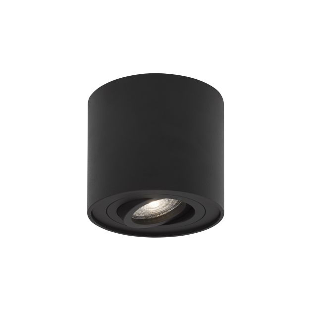 Nova Luce Gozzano - spot en saillie - Ø 8 x 9 cm - noir