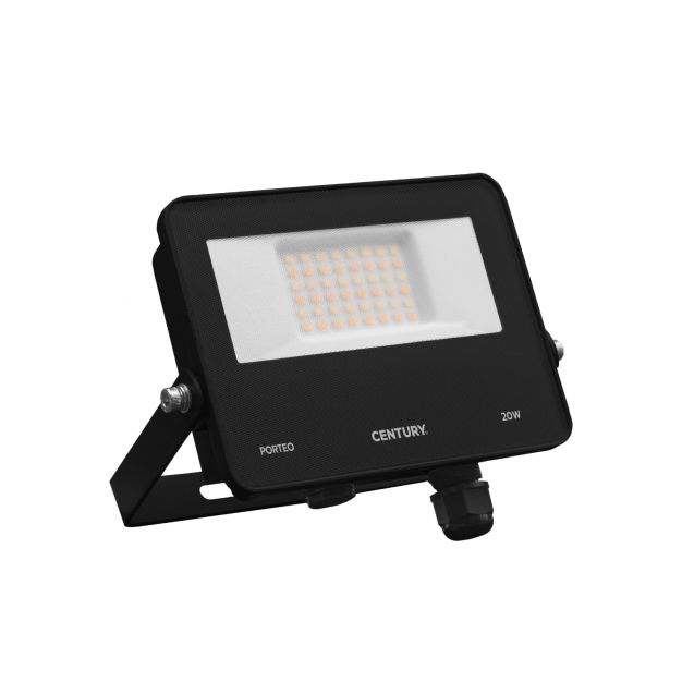 Century Italia Porteo CCT - spot - 16,2 x 3,6 x 14,4 cm - 20W LED inclus - couleur de lumière réglable - IP65 - noir