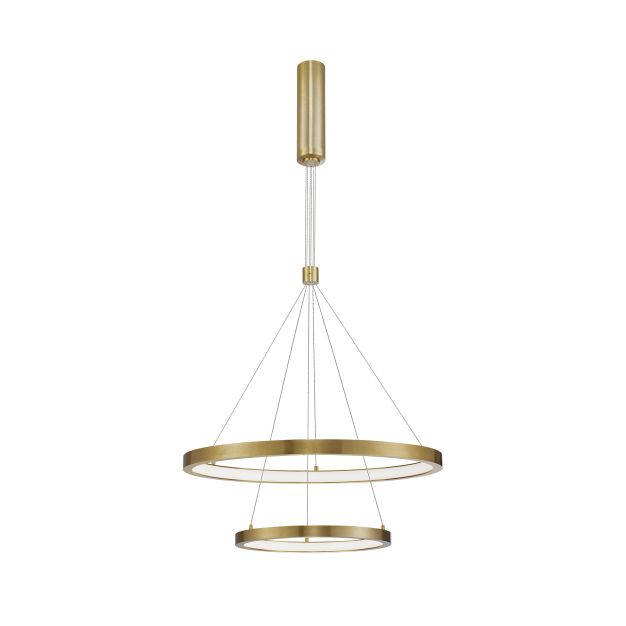 Nova Luce Empatia - lampe suspendue - Ø 60 x 120 cm - 60W dimmable LED inclus - laiton doré