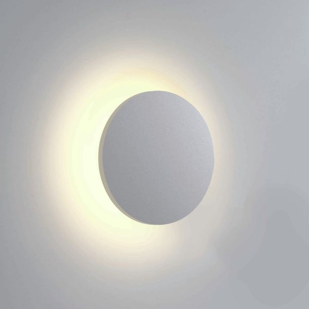 ONE Light Gamme Backlight - plafonnier/mural extérieur - Ø 16,3 x 6 cm - 7W LED inclus - IP54 - blanc