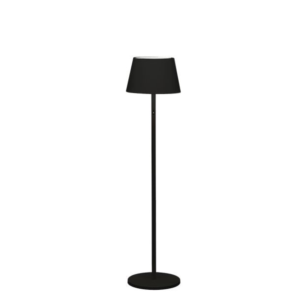 Konstsmide Capri - lampadaire d'extérieur - Ø 35 x 77/113/150 cm - 10W LED dimmable inclus + RGB - rechargeable - IP54 - noir