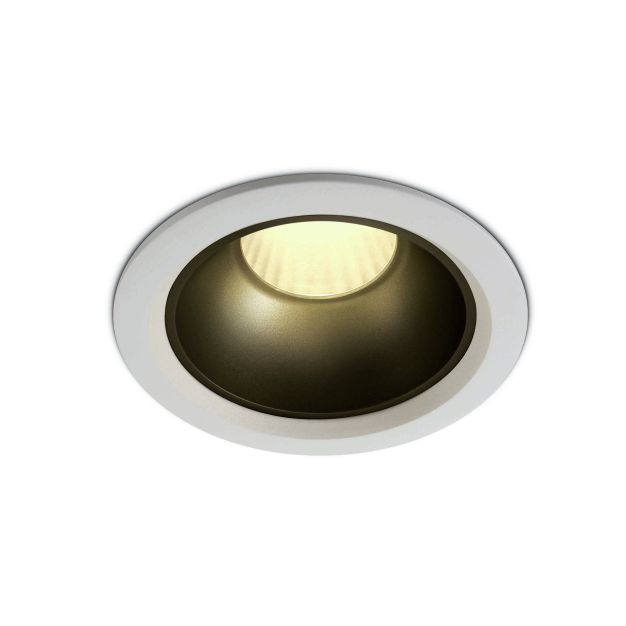 ONE Light Retro Dark Light Range - spot encastré - Ø 118 mm, Ø 105 mm encastré - 20W LED inclus - blanc