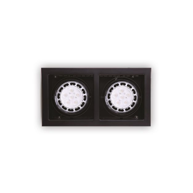 Maxlight Matrix II - spot encastrable - 345 x 185 mm, 315 x 150 mm encastrable - noir