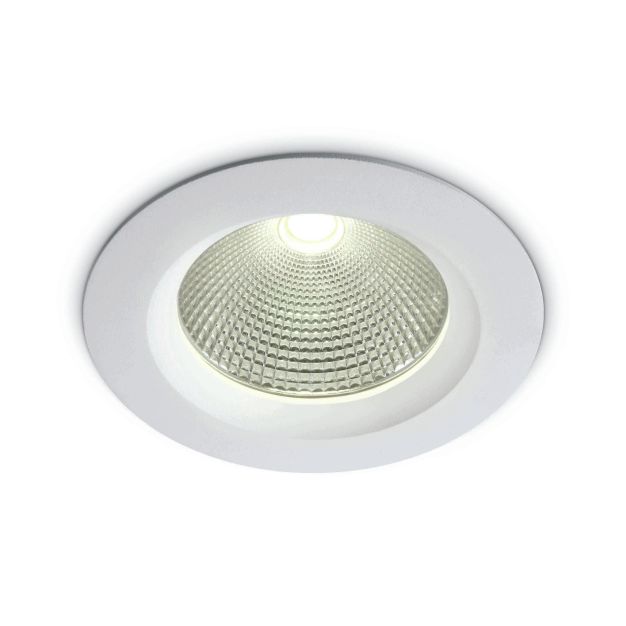 ONE Light COB Downlight Range - spot encastré - Ø 170 mm, Ø 145 mm encastré - 20W LED inclus - blanc - couleur de lumière blanc chaud