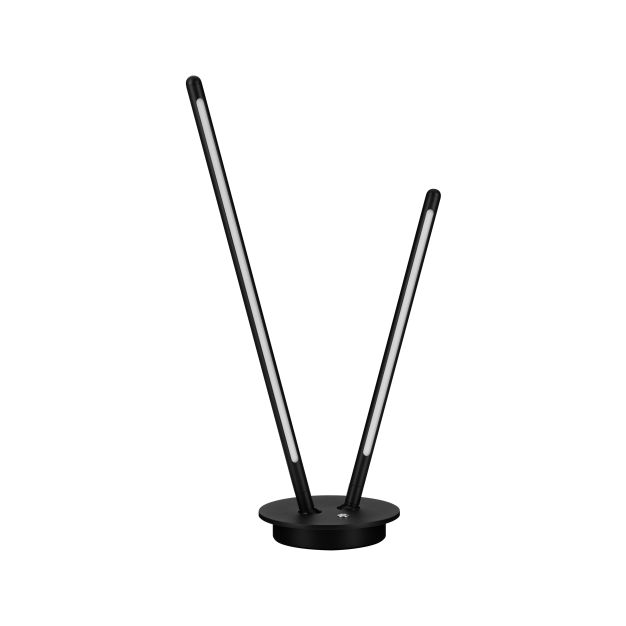 Nova Luce Intec - lampe de table - Ø 15 x 50 cm - 8W dimmable LED inclus - noir sablé