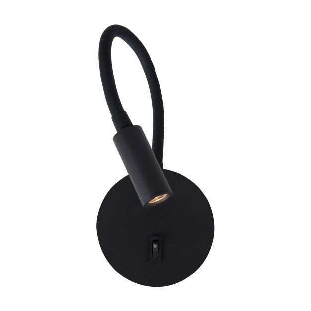 Nova Luce Jaco - lampe de chevet - 10 x 3 x 44 cm - 3W LED inclus - noir